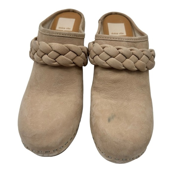 Dolce Vita Hila Braided Clog in Tan Suede - Picture 5 of 7